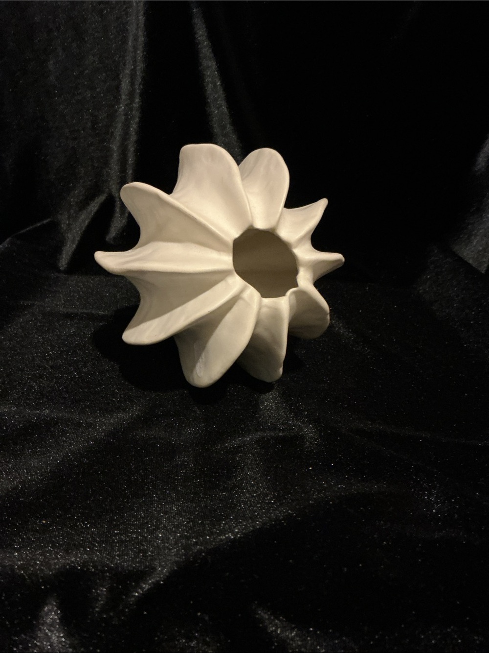 Cream Ceramic Sculptural Sea Star Vase - Picture 2 of 4